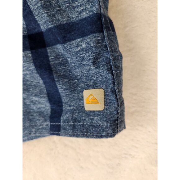 Quiksilver Boardshorts Mens 38 Blue Hybrid Swim Trunks Bathing Suit Waterman - Picture 4 of 13